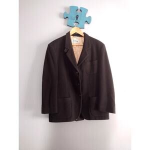 L.L. Bean women's Wool Jacket Blazer Coat medium Loden green